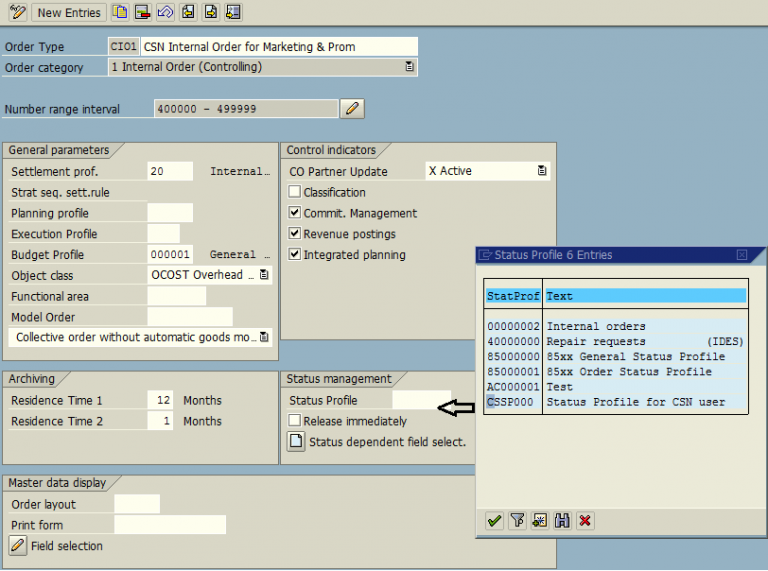 Production Order Status Table In Sap