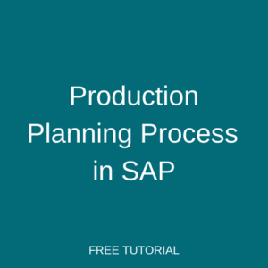 Production Planning Process In SAP Tutorial Free SAP PP Training