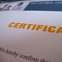 What is SAP certification?