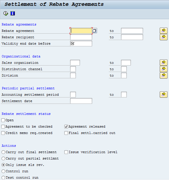 Rebate Agreement Table In Sap