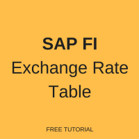 SAP Exchange Rate Table