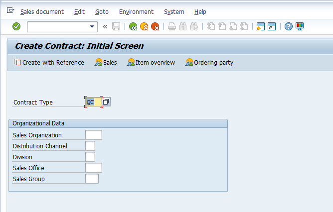 Create a Quantity Contract