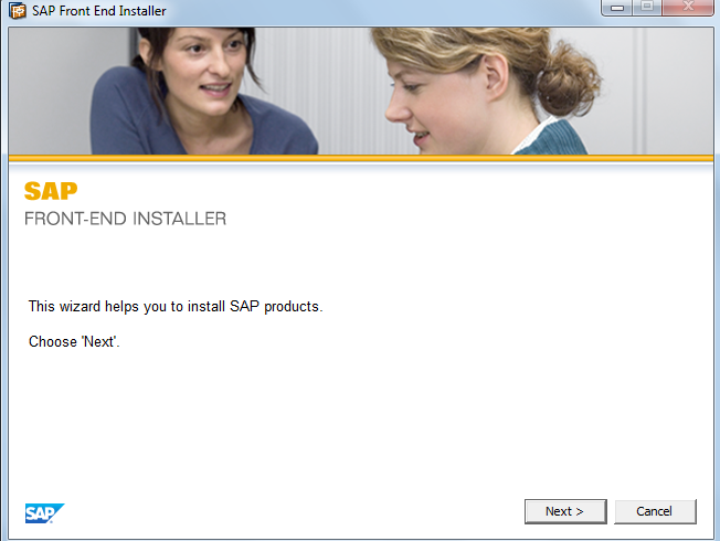 SAP Front-end Installer Wizard