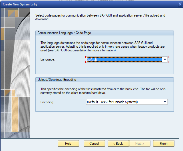 Language Configuration of SAP Logon