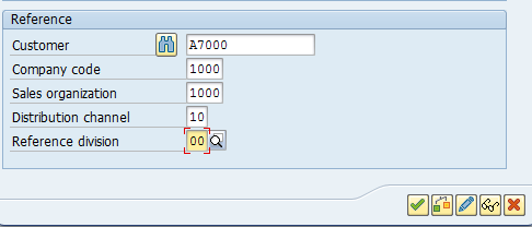 Customer Master - Initial Screen > Reference Section