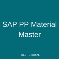 sap pp material master