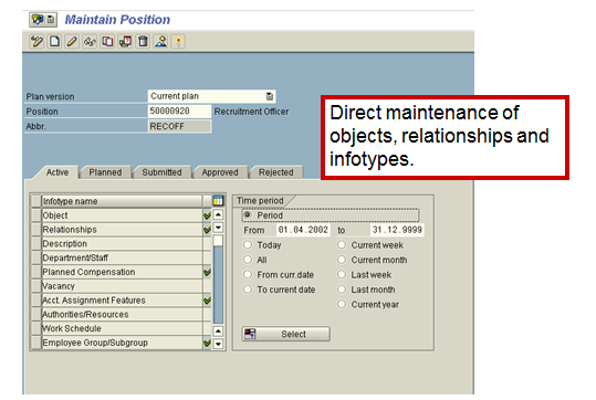 Maintain a Position