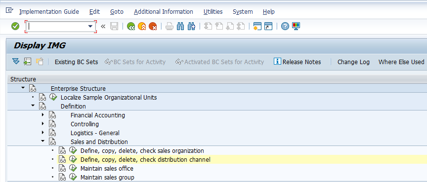 Distribution Channel Configuration – Defining Distribution Channel