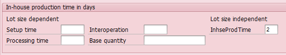 A Fragment of Work Scheduling View in SAP Material Master (3)