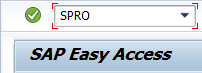 Start SPRO Transaction