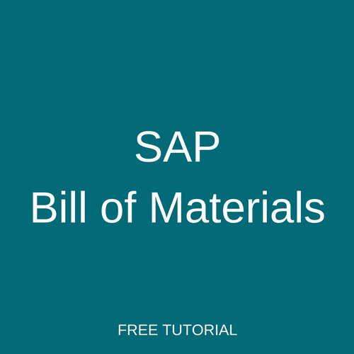 SAP Bill of Materials