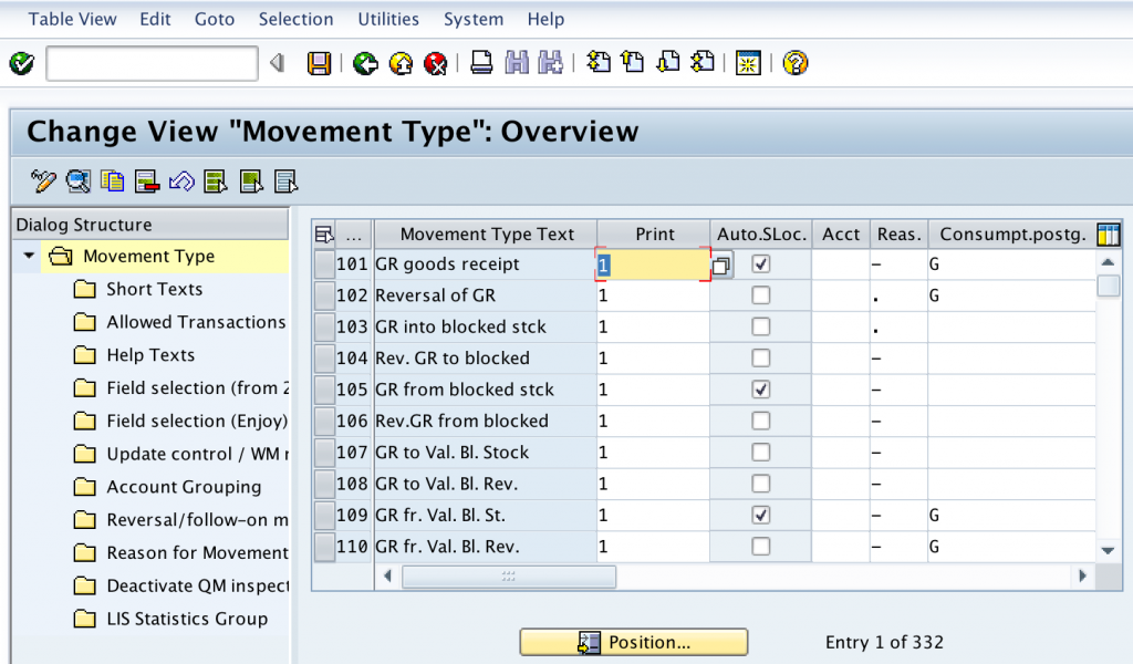 sap movement type 944