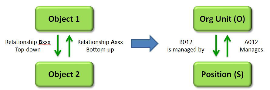 The Concept of Relationship between Objects and Organizational Units