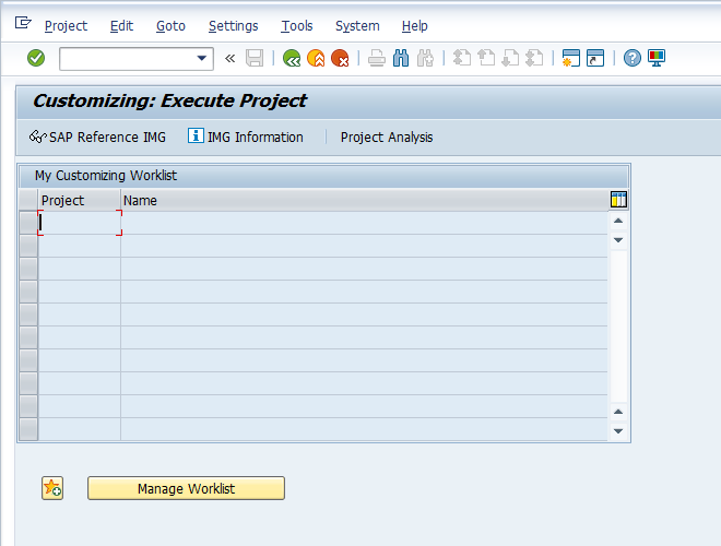 Press “SAP Reference IMG” to Access Customizing of Shipping Points