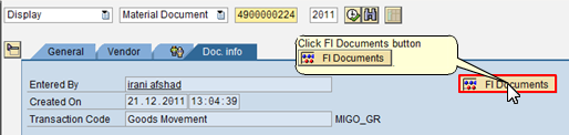 Click FI Documents Button