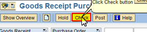 Check Goods Receipt for Errors