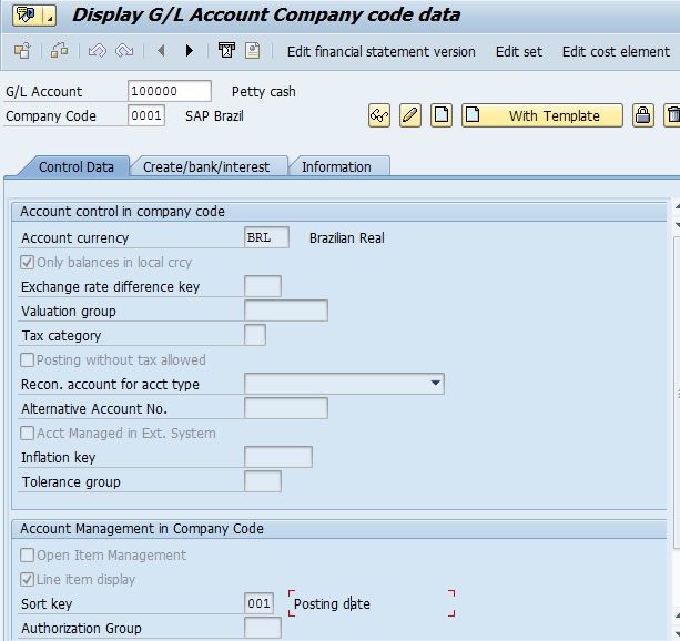 Sap Company Code Chart Of Accounts Table