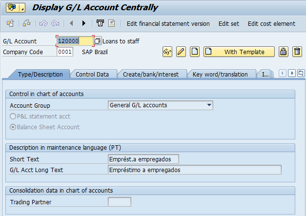 Sap план счетов