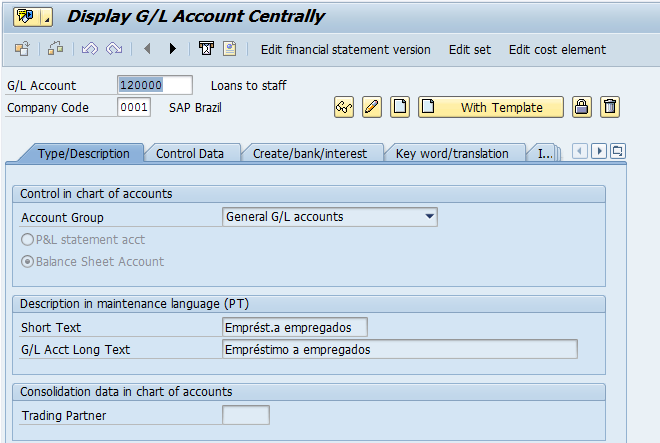 Sap Chart Of Accounts Table