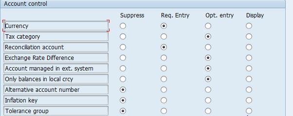 Account Control Group of Fields