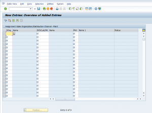 sales organization assignment in sap