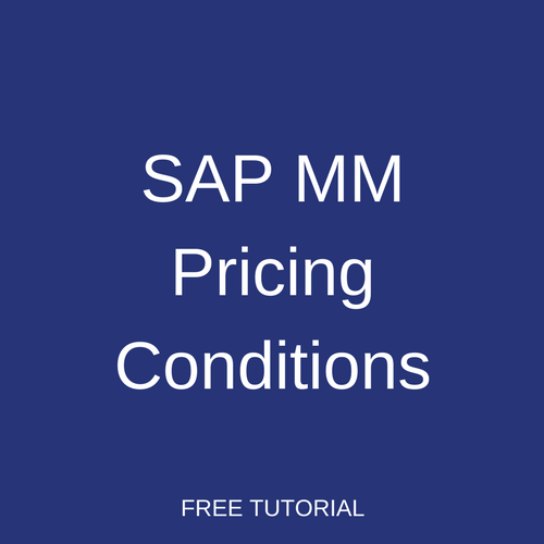SAP MM Pricing Conditions