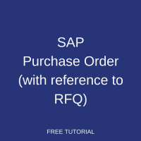 SAP Purchase Order (with Reference to RFQ)