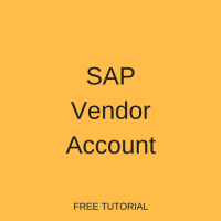 SAP Vendor Account