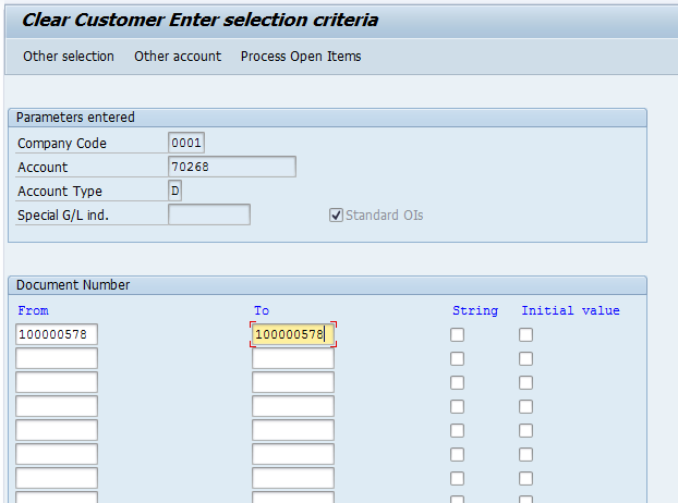 F-44 SAP Tcode : Clear Vendor Transaction Code