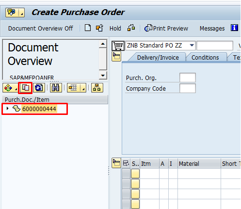 Adopt the RFQ in SAP Purchase Order