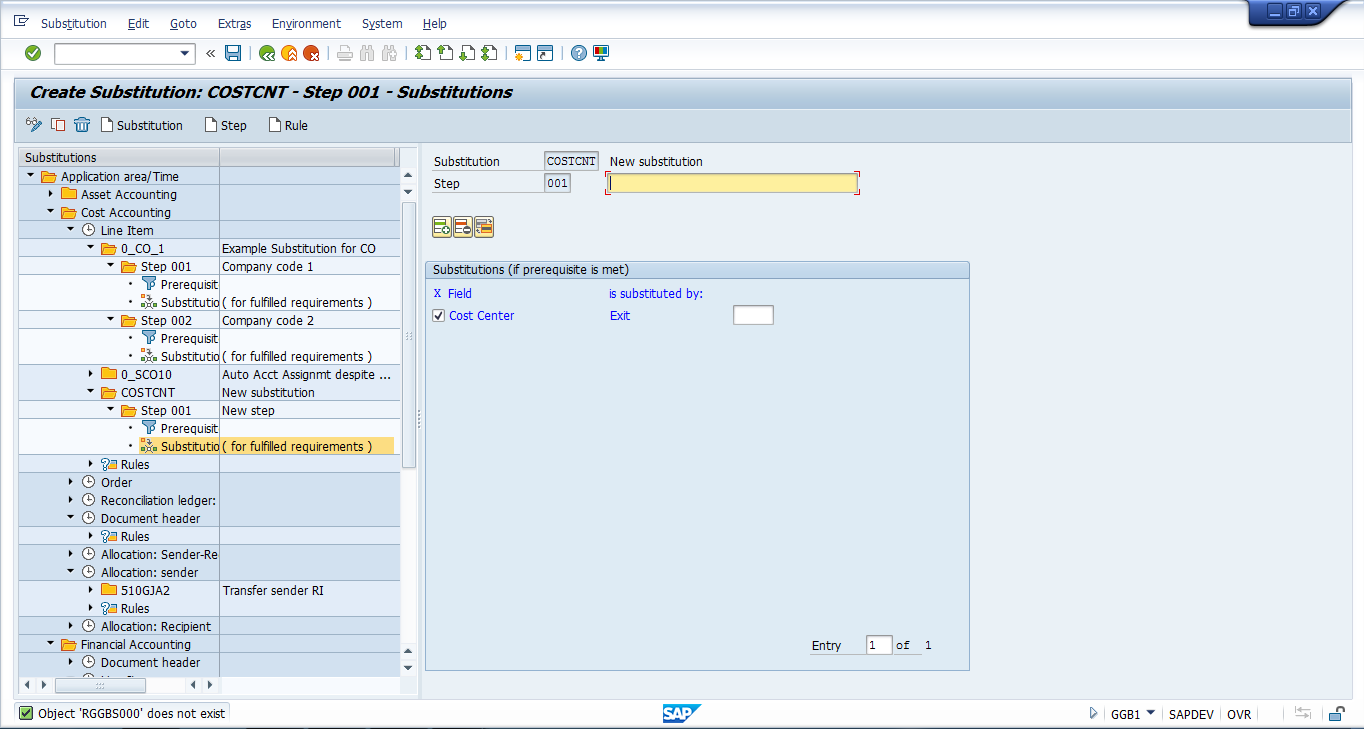 how to create new assignment in sap