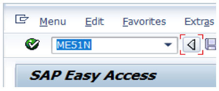 Enter ME51N Transaction