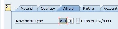 501 Movement Type