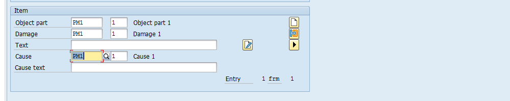 SAP Plant Maintenance Notification: Item Overview