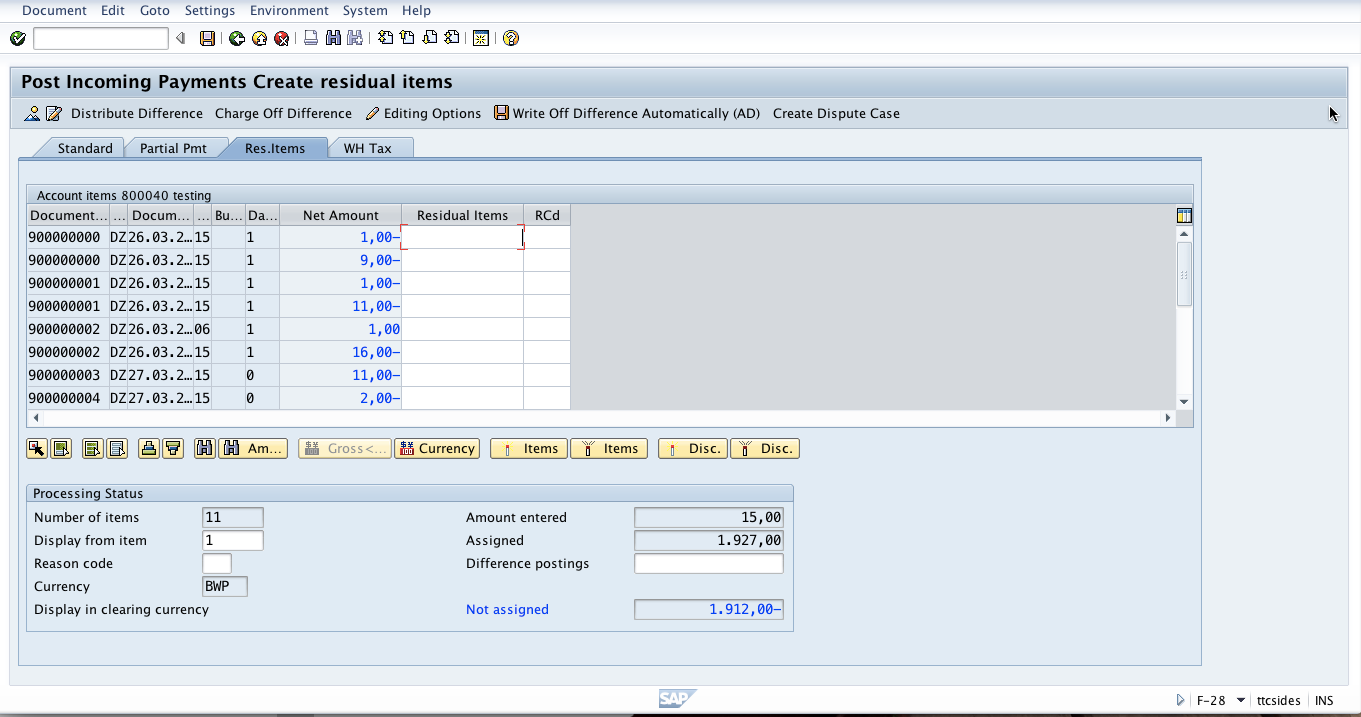 SAP Partial And Residual Payments Tutorial Free SAP FI Training