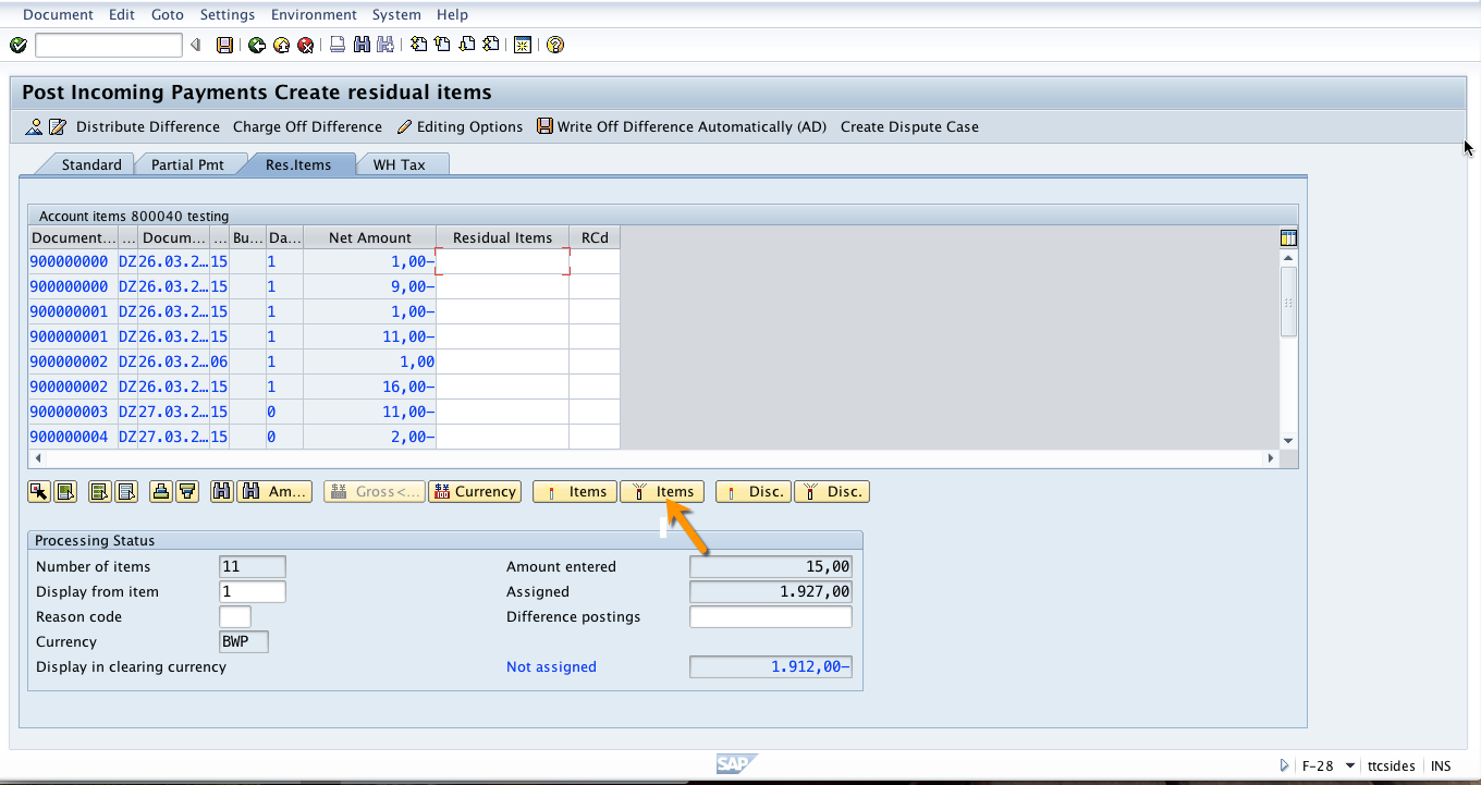 residual payments