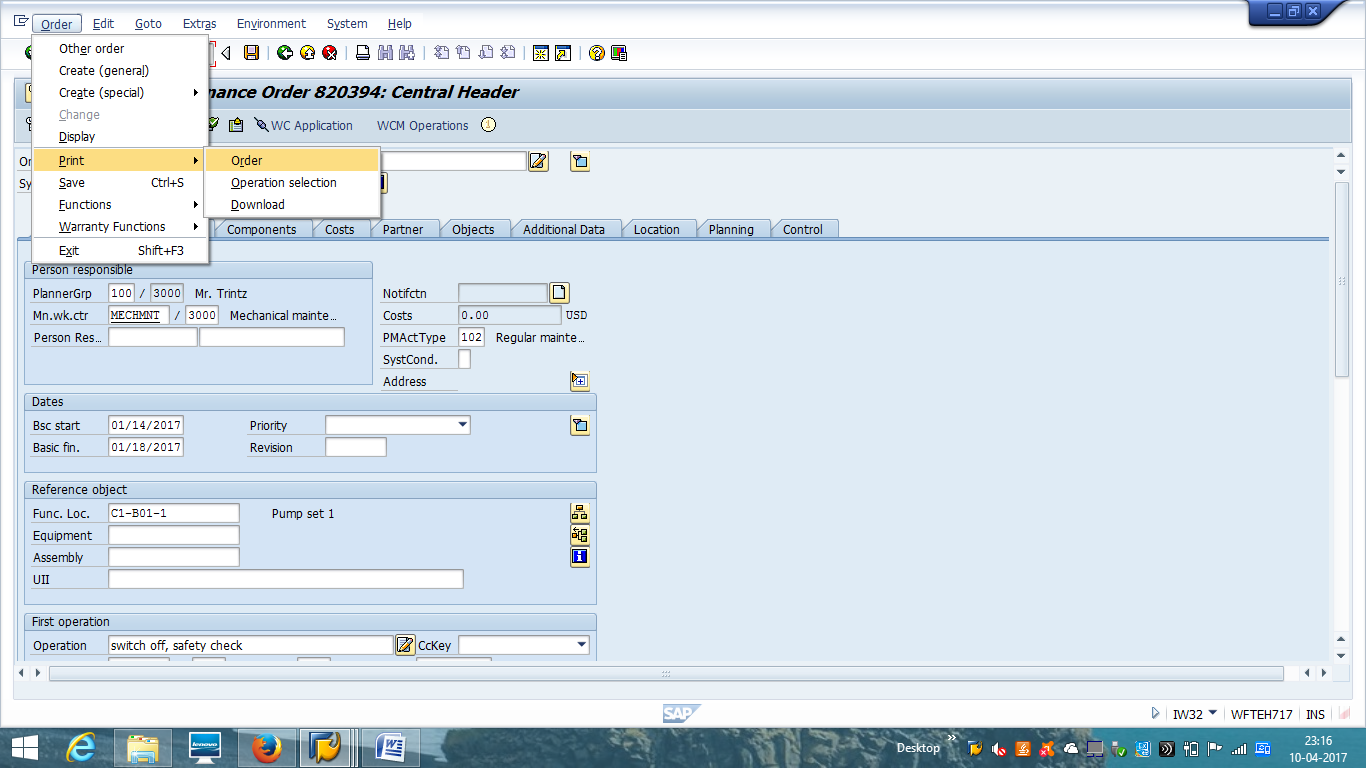 sap-maintenance-order-tutorial-free-sap-pm-training