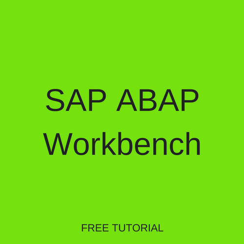 SAP ABAP Workbench