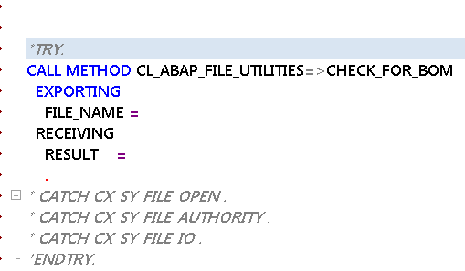  Modèle d'instruction ABAP Créé 