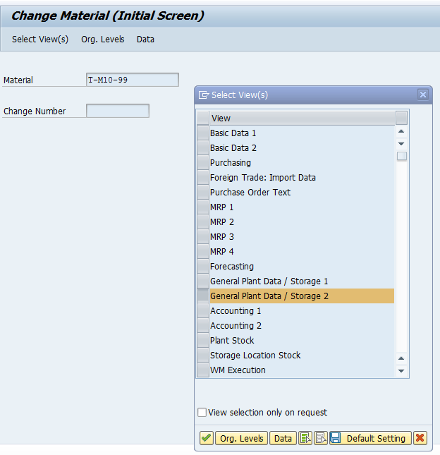 SAP Serial Number Configuration