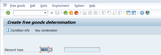 SAP Free Goods – Condition Record