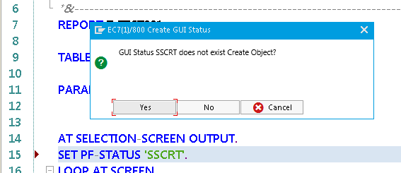 Object Creation Prompt during Forward Navigation