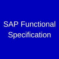 SAP Functional Specification