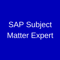 SAP Subject Matter Expert