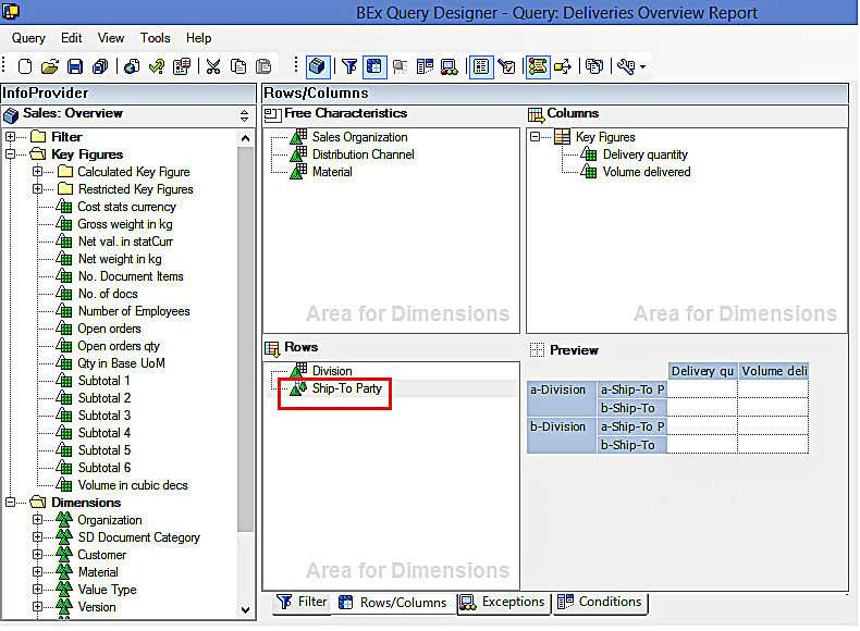Selecting SAP BW Hierarchy