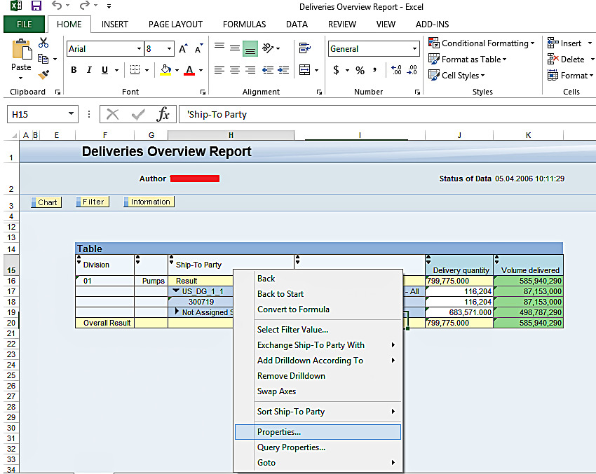 Query Properties