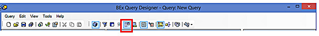 SAP BEx Query Designer: Toolbar (Conditions)