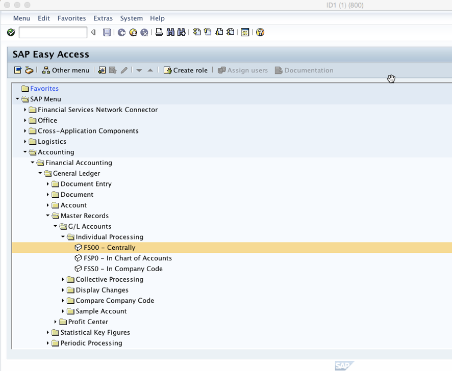 T Code To Display Chart Of Accounts In Sap