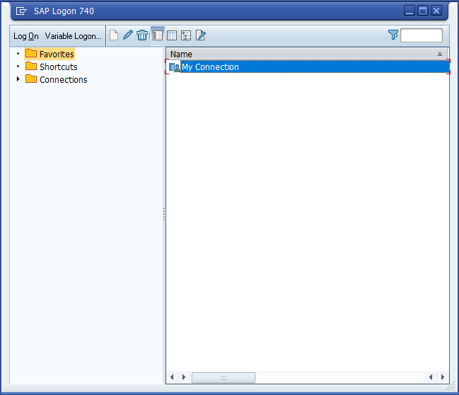 SAP Logon Window