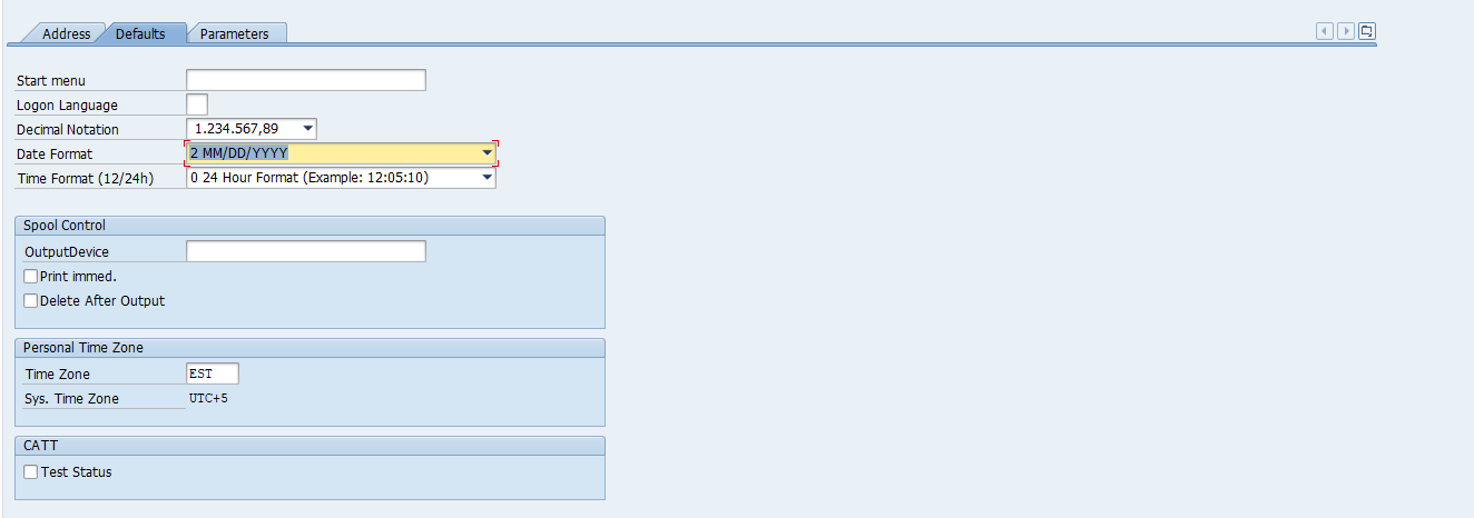 Own Data: Defaults